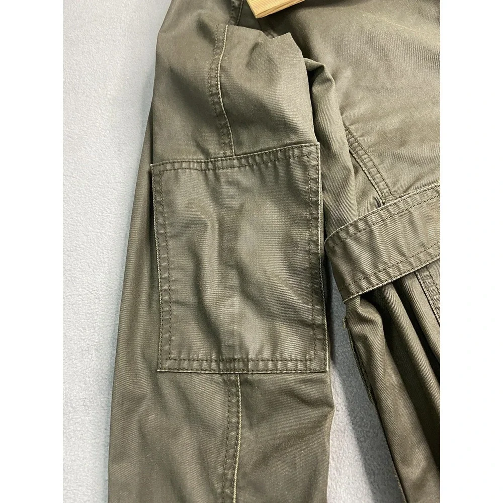 J‎ Crew Jacket Womens Medium Green Waxed The Downtown Outdoors Military Grunge